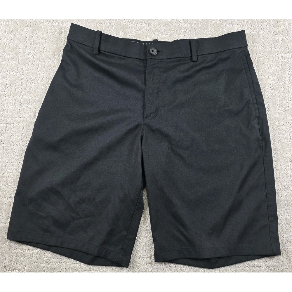Nike Men's Dri-Fit Black Golf Standard Fit Chino Shorts Size 34 Pockets Logo